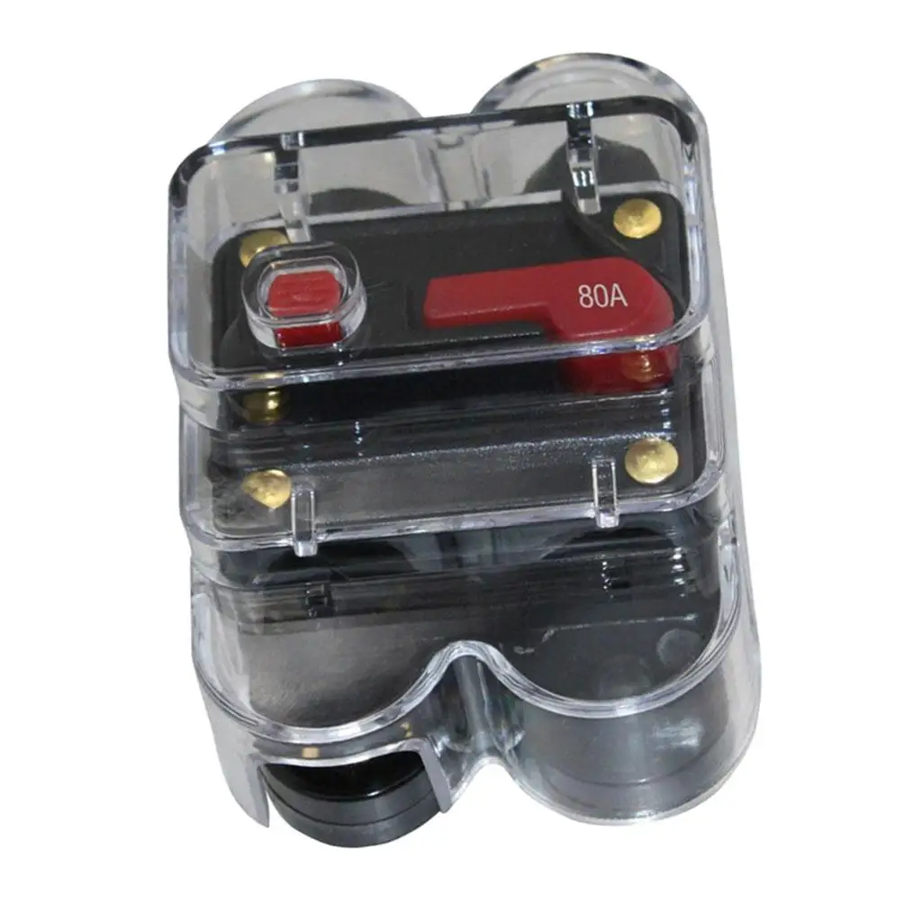 12V-24V DC Circuit Breaker Motor Auto Car Marine Boat Bike Stereo Audio Inline Fuse Inverter Waterproof with Manual Reset