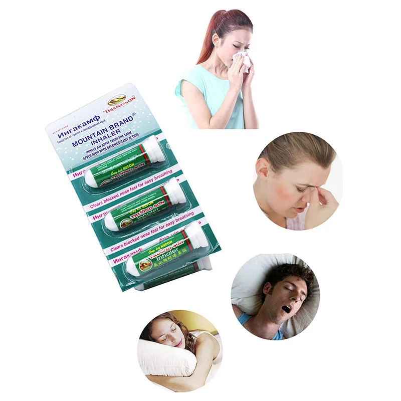 

6pcs Vietnam Nasal Inhaler Nasal Smell Prevent Sunstroke Anti-influenza Relieve Motion Sickness Aromatic Peppermint Inhaler