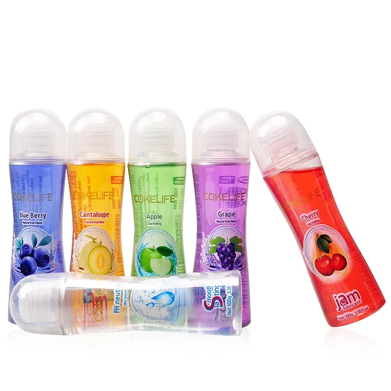Sex Lubricant 100ml Fruit flavor Water-based Vainal Penis Gel Pheromone Oral Sex Moisturizing Cream Adult Products