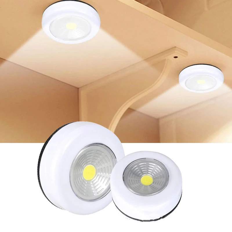 자기 접착제 무선 벽 램프 COB LED 캐비닛 빛 옷장 찬장 서랍 옷장 침실 부엌 밤 빛에 대 한