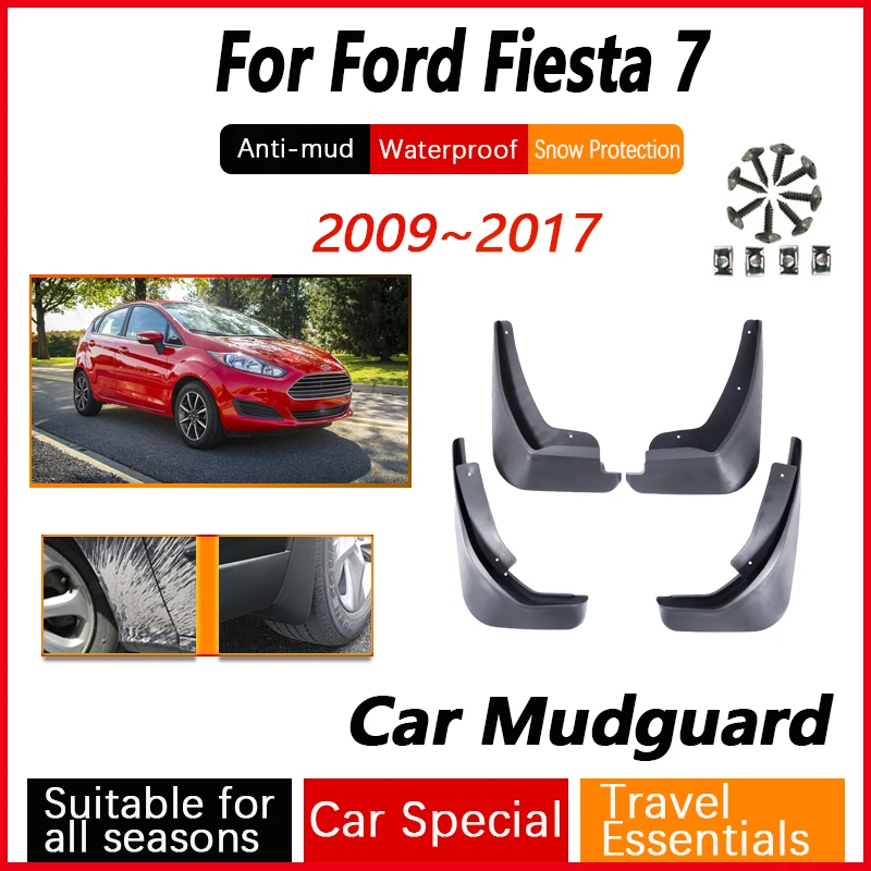 

4 шт., Автомобильные Брызговики для Ford Fiesta 7 Mk7 2009 ~ 2017