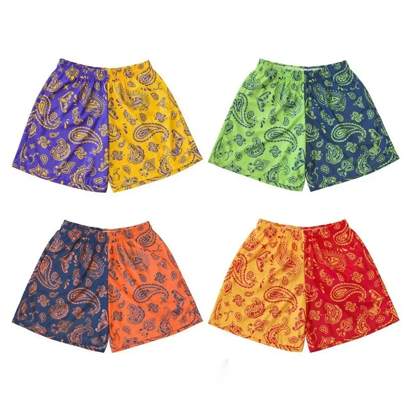 Loose Men's Basketball Fitness Shorts American Sporty Five-Quarter Casual Summer Trousers Retro Style Skateboard Long Pants