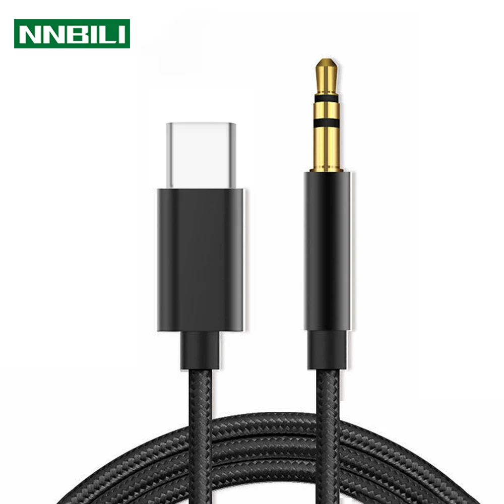 Cavo Aux Da Usb Tipo C A Jack Da 3.5 Mm Dac Type-C Audio Kabel Per Altoparlante Per Auto Cuffie Tipo C Adattatore Ausiliario Cabo 0.5M 1M 1.5M