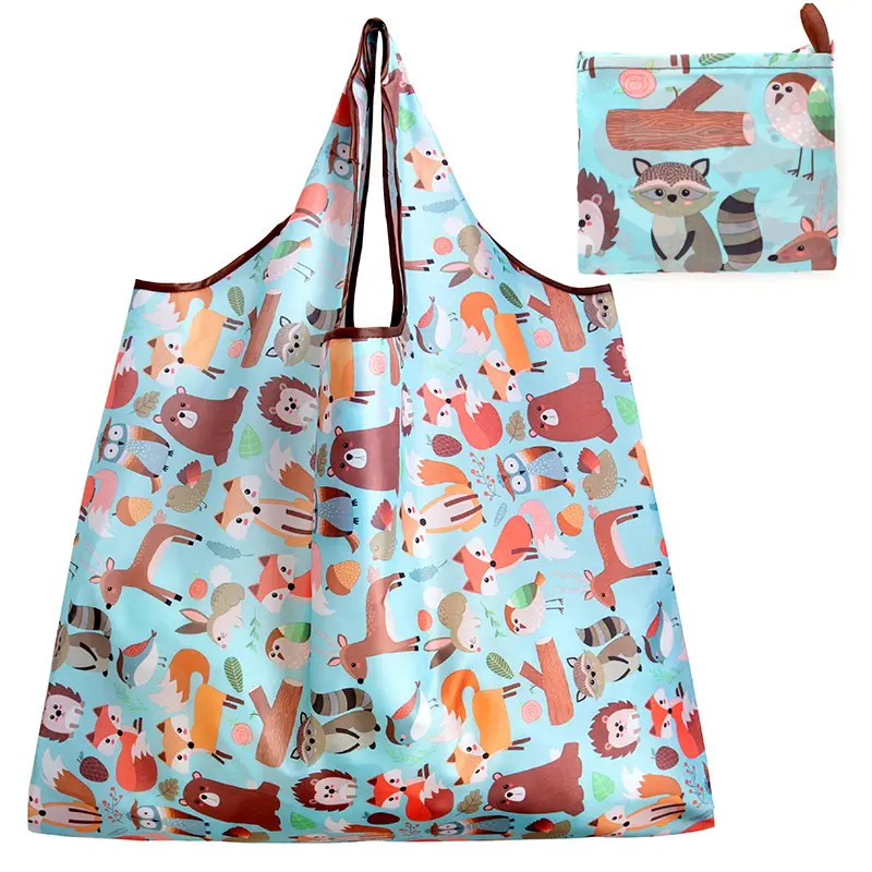 Big Size Thick Nylon Large Tote ECO Reusable Polyester Portable Shoulder Women's Handbags Folding Pouch Shopping Bag Foldable - Image 17