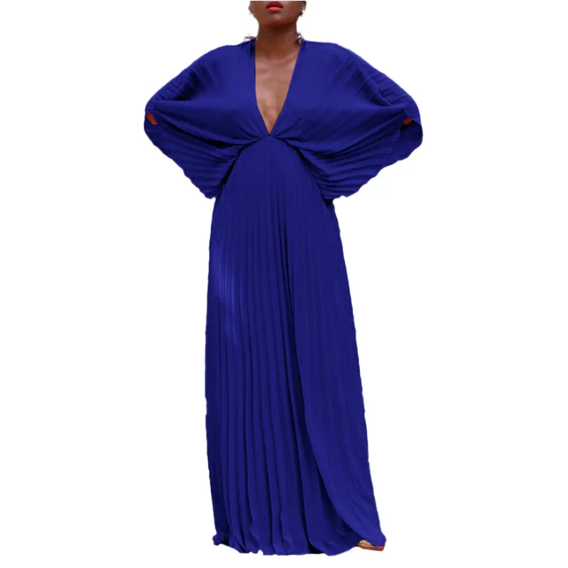 

African Dresses For Women Boubou Africain Femme Dashiki Clothes Woman Dress Batwing Sleeve Ankara Dresses Girl Party Dress 2023