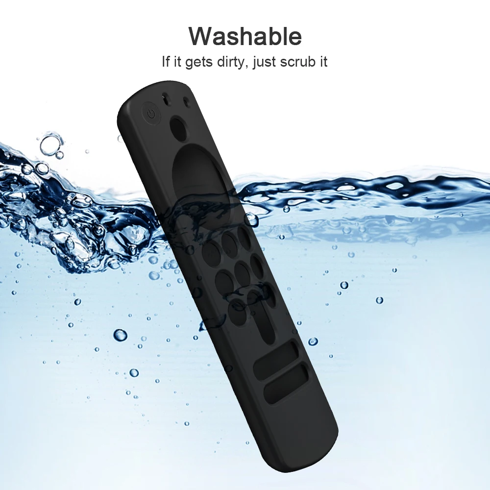 Silicone Remote Control Cover for fire TV Stick 4K Controller Anti-drop Dustproof Tv Remote Case Shell with Lanyard 4
