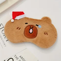 Adorable Capybara Sleep Mask - Light - Blocking & Adjustable Gift (Hat style)