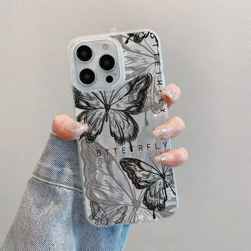 Butterfly Laser IMD Phone Case Cover