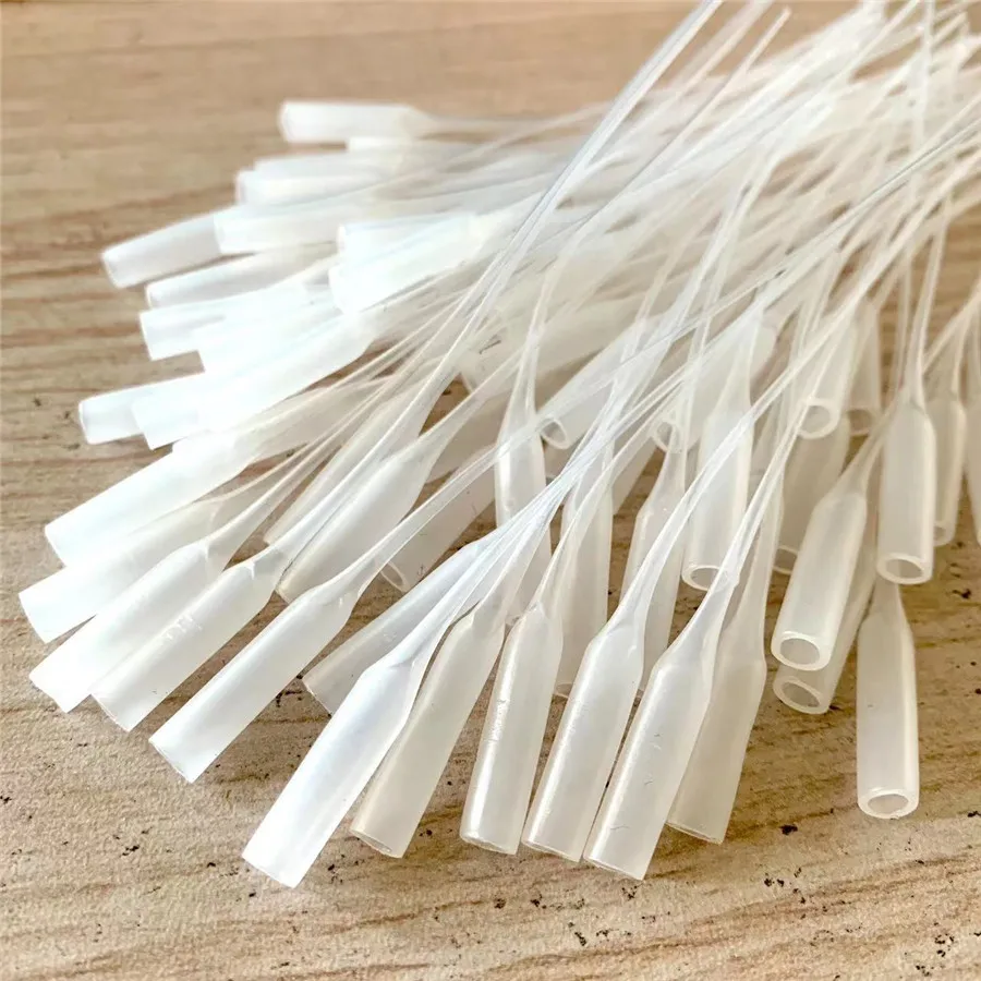 New 50pcs Universal 502 Instant Super Glue Dropping Tube Nozzle Lengthened Needle Tube Bottle Cap Catheter Dropper Adhesive Tool