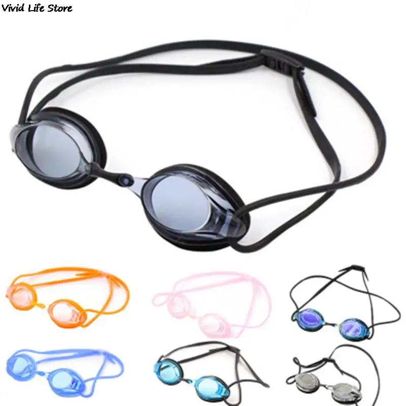 Professional Waterproof Adult Anti-fog UV Protection Lens Men Women Swimming Glasses Lens Adjustable Silicone Swim Goggles