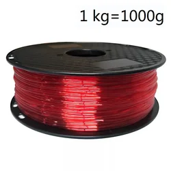 Flexible TPU 3D Printing Filament - Versatile Colors and 1.75mm Precision (1kg Transparent red)