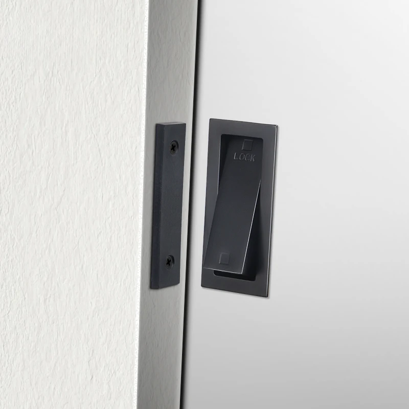 Barn Sliding Door Lock Indoor Sliding Door External Padlock New Chinese Style Built-in Wooden Kitchen Ghost