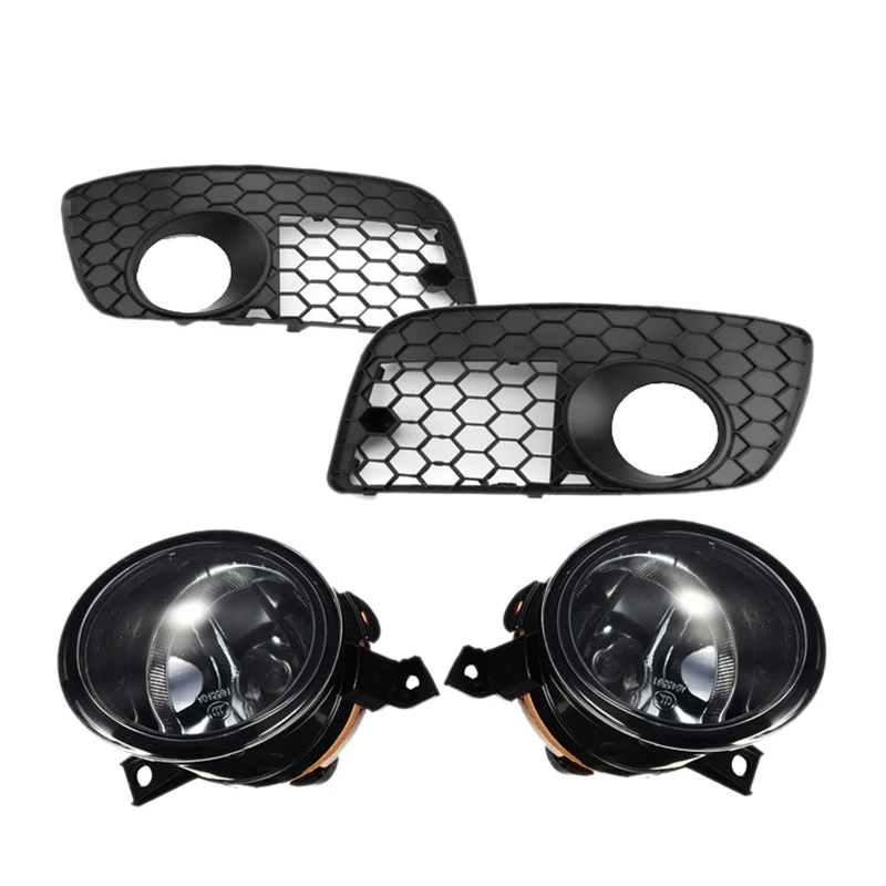 

Car Honeycomb Mesh Fog Lamp Vent Grille Fog Light Set for Jetta MK5 GLI