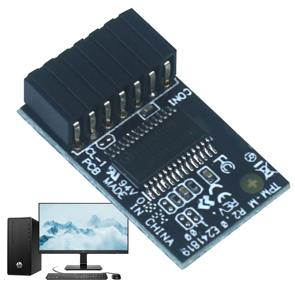 Asus 마더보드용 하드웨어 보안 칩, LPC 14-1 핀 TPM-M R2.0 모듈, 15x25mm 트러스트 플랫폼 모듈, Asus TPM-M R2.0