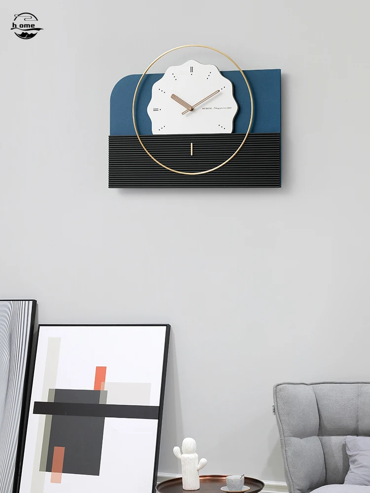 Metal Clock Gold Nordic Stylish Silent Wall Clock 4