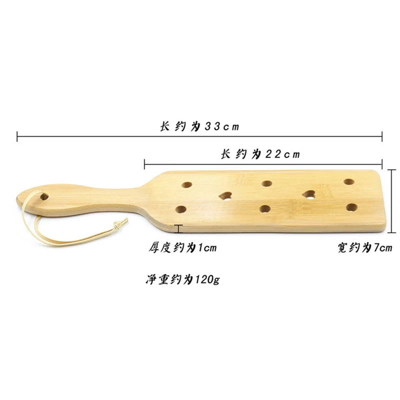 Natural Bamboo Paddle Riding Crops Flogger Horsewhips Spikes 0.8cm Thickness Spanking Paddle Slapper Riding Spurs 2