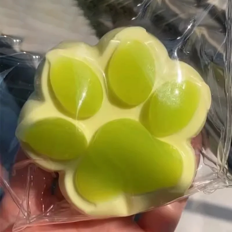 Cat Paw Squeeze Toy Squishy Soft Jelly Feel Anti-Stress Gadget for Kids Adults Anxiety Relief Gift
