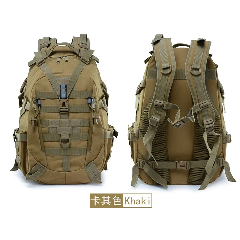 Men's 900D Durable Waterproof  Hiking Off-road Camping Travel Bag Men's Camouflage Sports Outdoor Tactical Backpack 25L