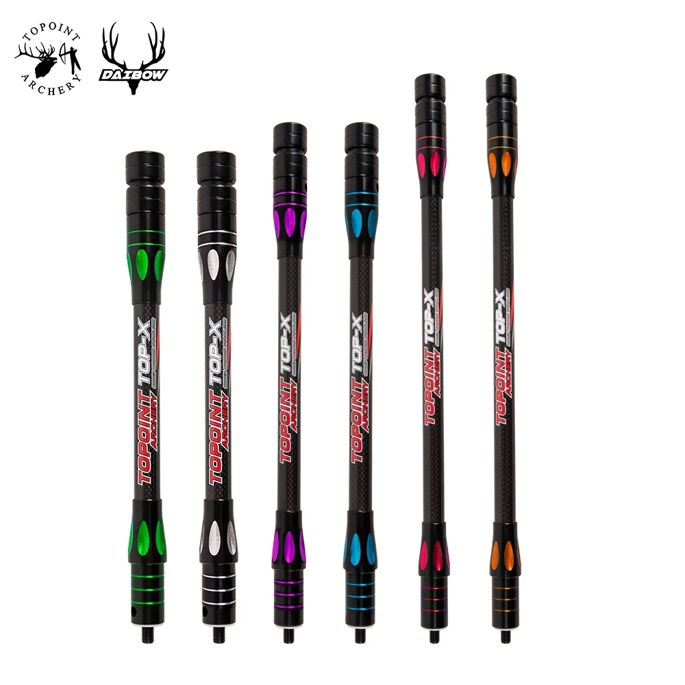 

Topoint PR634 Archery Side-Bar 10/12/15 Inches Double Color Compound Bow 3kPure Carbon Fiber Stabilizer For Bow Shooting Balance