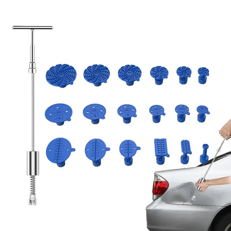 

Dent Puller Kit Auto Dent Repair Puller Kit Automotive Dent Repair Removal Tools T-bar Dent Puller With 18 Heads Dent Puller