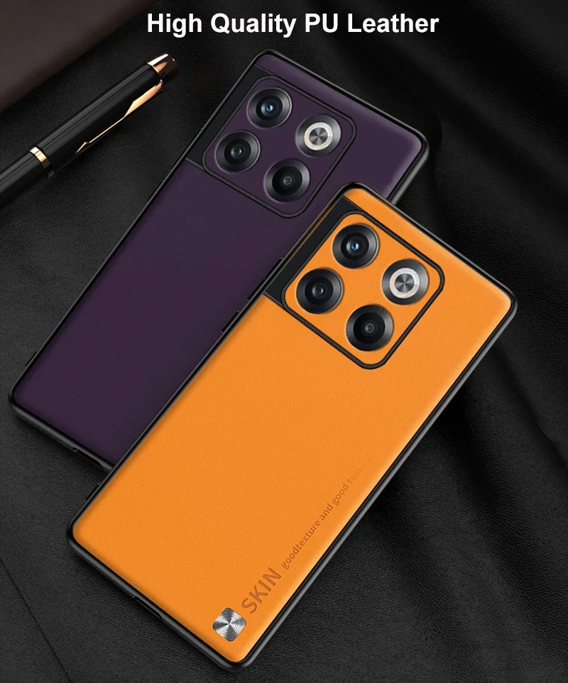 Luksuslik PU-nahast telefonikott OnePlus Ace Pro 10T 10R 10 Pro 5G mattkattega silikoonümbris OnePlus 10 jaoks_voghion.com