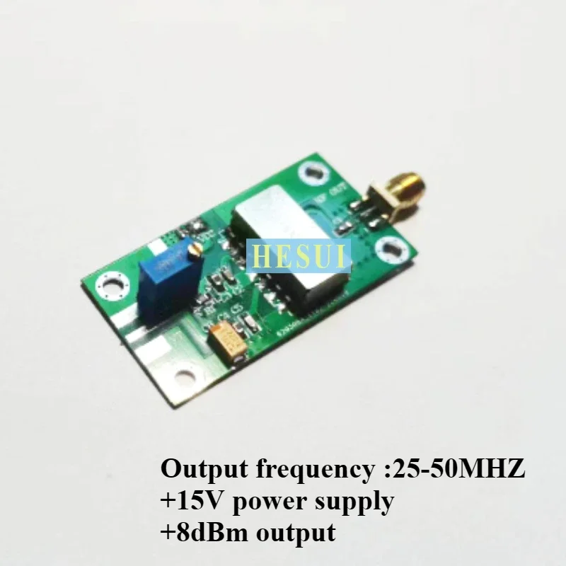 8dBm VT=0-15V 25MHz - 50MHz 소스 프로그래밍 가능 LF 신호 소스 포인트 주파수 스윕 주파수 신호 발생기 VCO 모듈