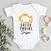 Autumn Newborn Clothes Soft Cotton Infant Romper Funny Pattern Letter Design Skin Friendly Baby Boy Girl Short Sleeve Jumpsuit 1