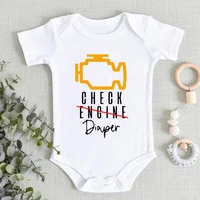 Autumn Newborn Clothes Soft Cotton Infant Romper Funny Pattern Letter Design Skin Friendly Baby Boy Girl Short Sleeve Jumpsuit 1