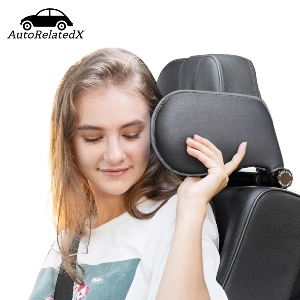 Car Seat Headrest Pillow Cloth Neck Support Pillow Side Head Support