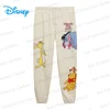 2024 New Summer Disney Girl Winnie the Pooh Cartoon Printed Casual Sweatpants KID/Adult Home Long Pajama Pants Fitness Breathabl 1