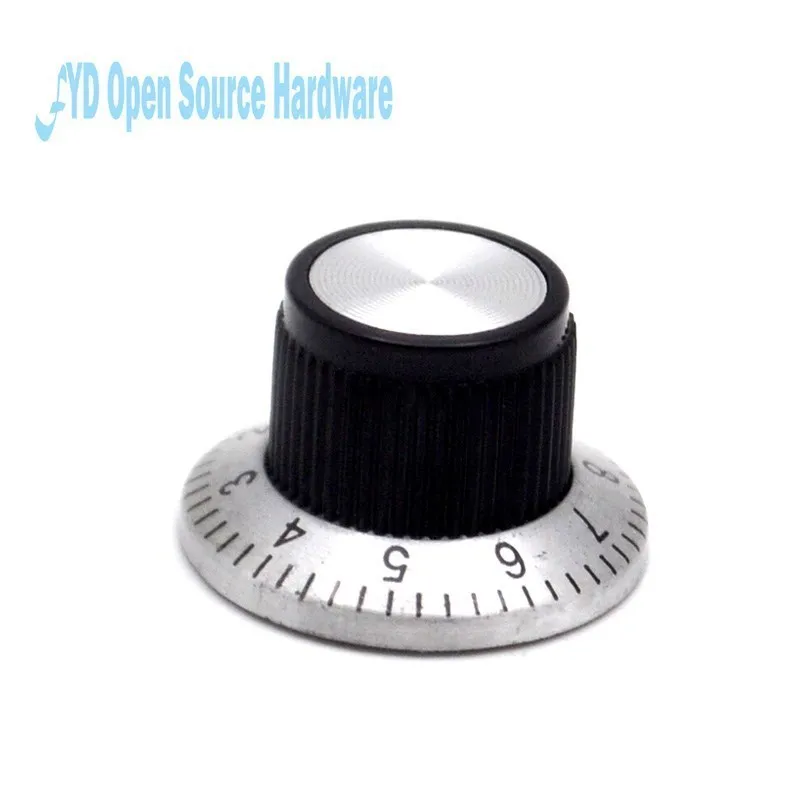 5pcs Potentiometer Knob C3 / Band Dial Knob Bore 4MM / Width 23MM * 14.5MM High