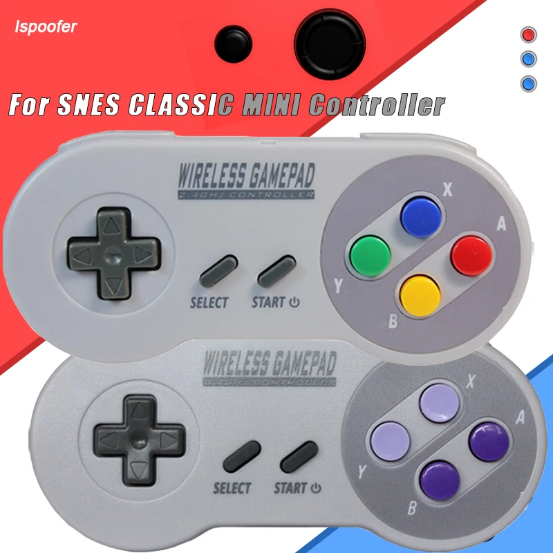 NEW 2.4GHz Wireless Gamepad Controller for Super Nintedn NES & SNES Classic Mini Wireless Console Controller Joystick Gamepads