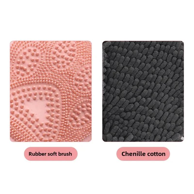 Pet Bath Gloves Absorbent Towel 2-in-1 Dog Bath Brush Cat and Dog Supplies 1pc