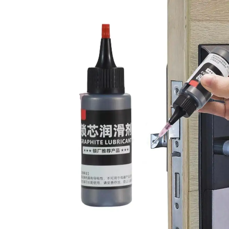 Dry Graphite Lubricant 50ml Natural Powdered Graphite Dry Lubricant Portable Multifunctional Lube Powder With Needle Tube Design