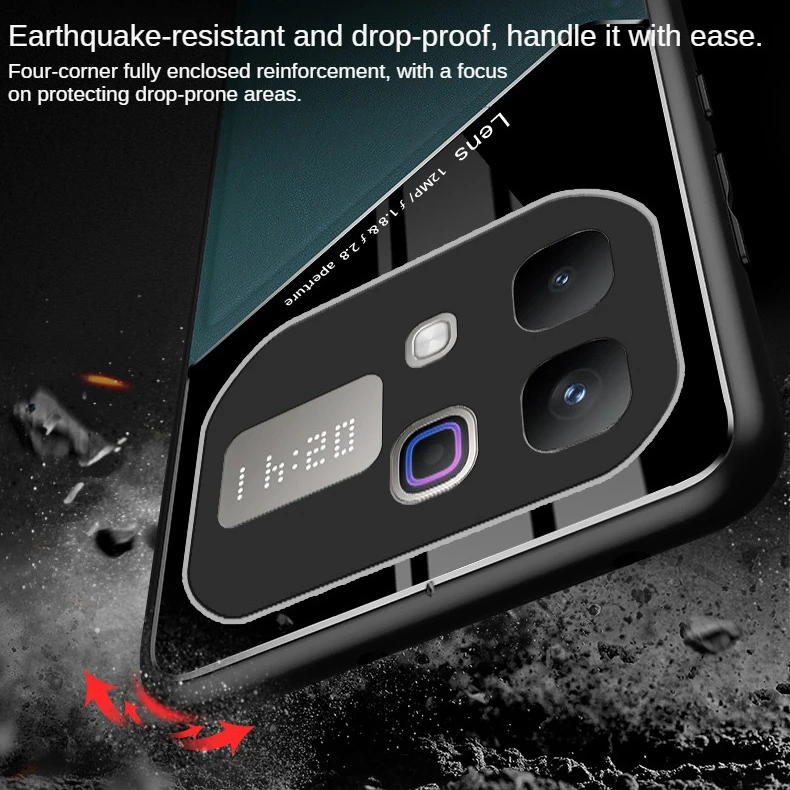 Leather Texture Phone Case with Magnetic Suction Holder