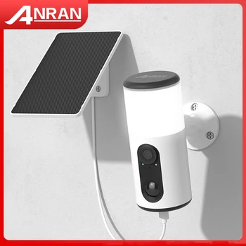 ANRAN Proiettore Telecamera Solare 2K Esterna 2.4G WIFI Telecamera di Sicurezza Domestica Batteria Cam Spedizione di Base Cloud Storage Visione Notturna a Colori
