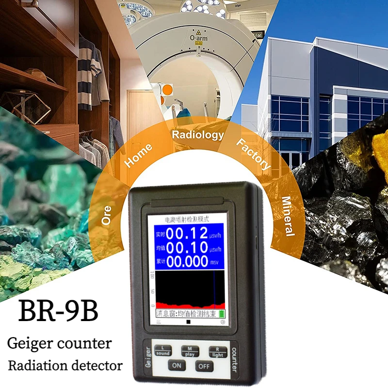 BR-9C BR-9B BR-9A Geiger counting electromagnetic radiation dosimeter monitor natural electromotive force meter equipment | Инструменты