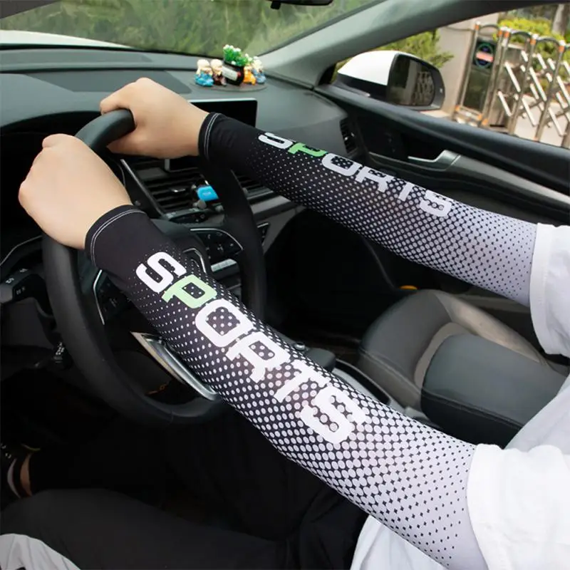 Cycling Arm Sleeves Face Mask UPF50+ Sun Protection Ice Silk Cuff Cover