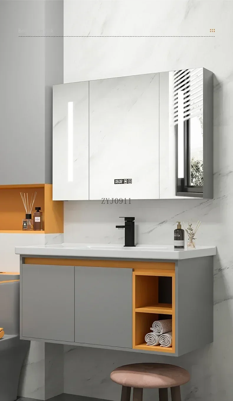 *Toilet Vanity Wall Bathroom Cabinets Drawer Combination Ceramic Washbasin Bathroom Cabinets Storage Casa Room Furniture