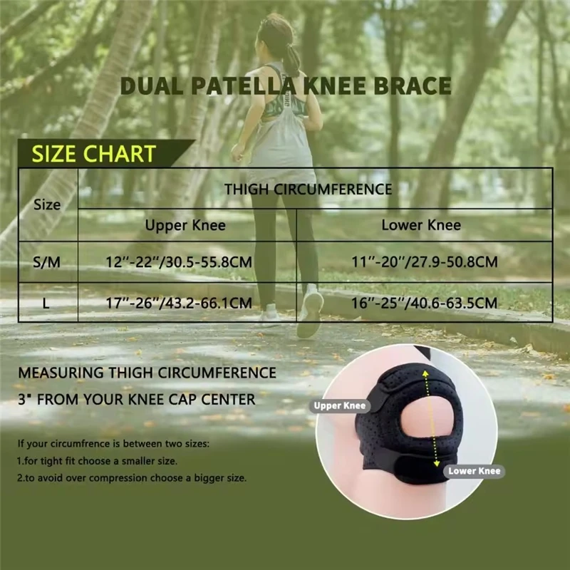 1 Patella Support Knee Pad PA Material Silicone Ring Men's and Women's Outdoor Sports Protective Equipment