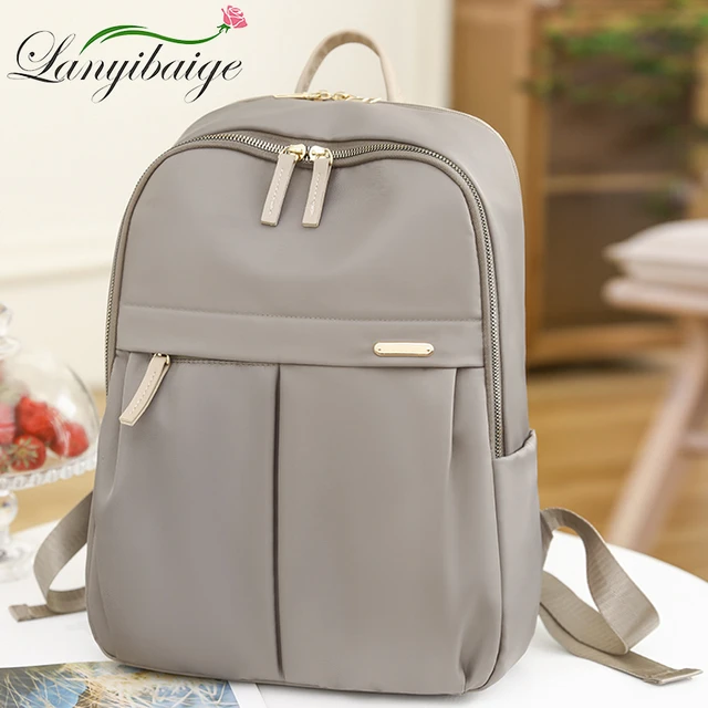 Mochila para ordenador portátil para mujer, morral de viaje informal,  resistente al agua, antirrobo, para Universidad, negocios, trabajo -  AliExpress