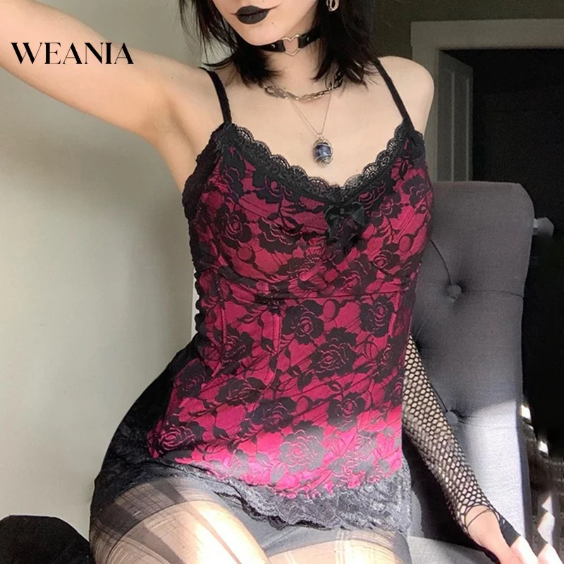 

Women’s Strap Lace Floral Double Layer Backless Slim Dress