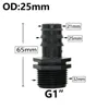 8/16/20/25/32mm Garden PE Tube Connector 1/2 3/4 1" Thread Hose Elbow Barb Coupler Fitting Farm Irrigation PE Pipe Joint 4