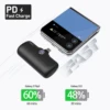 iWALK TYPE-C 4800mAh Capsule Powerbank Fast Charge Portable External Battery for IPhone 15 16 Samsung S24/23 Android Power Banks 6