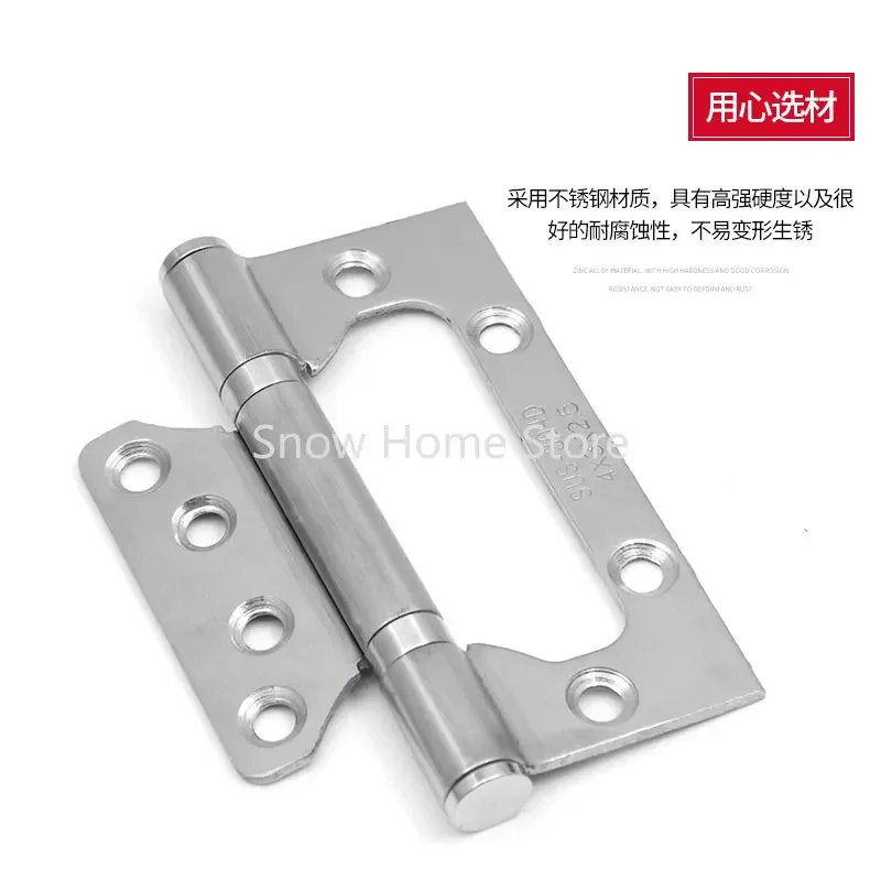Mother And Son Hinge Stainless Steel Letter Loose-leaf Wooden Door Slot-free Accessories