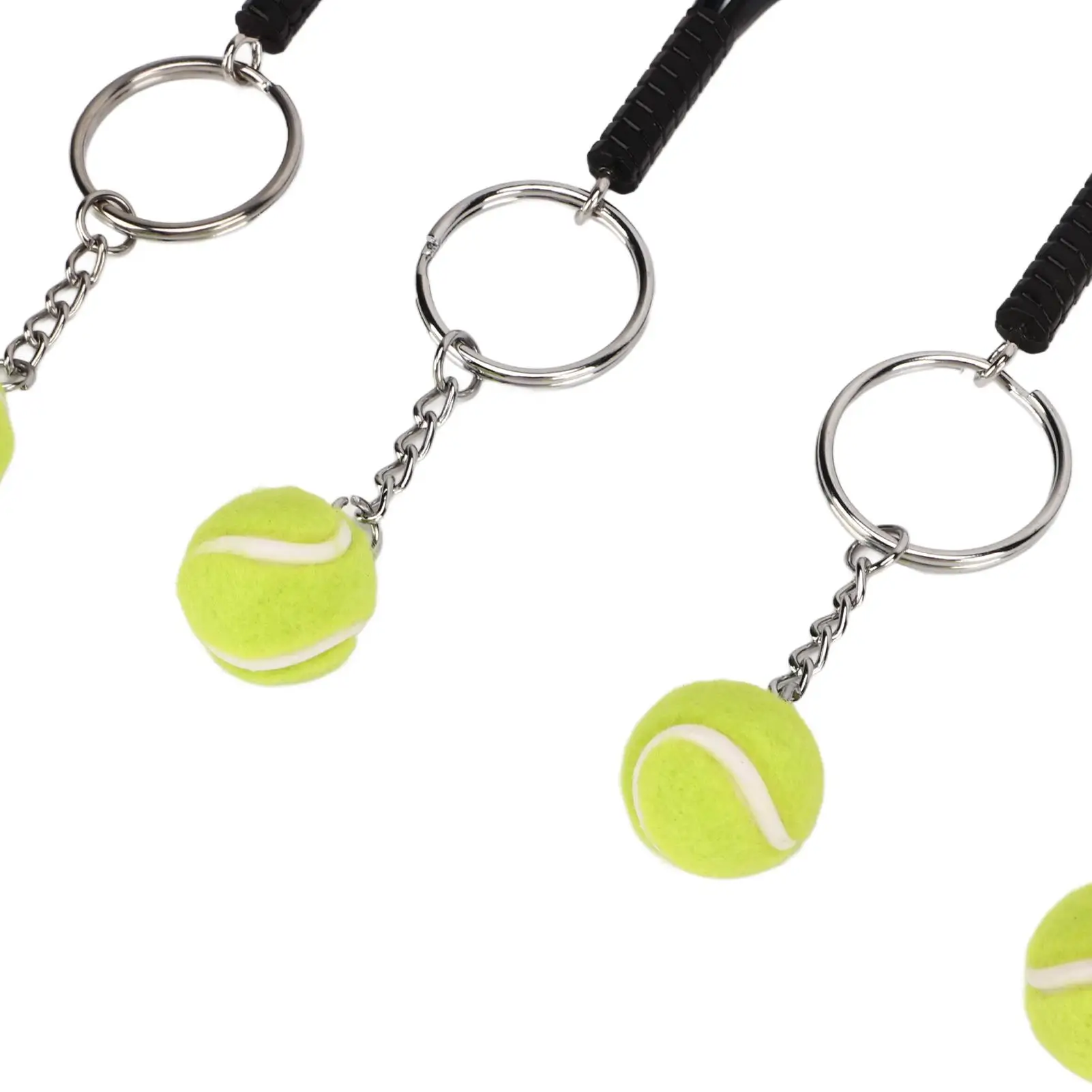 Tennis Ball Keychain with Tennis Racket Design Lightweight and Compact Perfect Gift Idea Durable and Functional