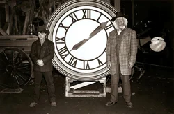 Vintage Back to the Future Canvas Print and Retro Wall Art - 40x60cm No Frame (WHITE)