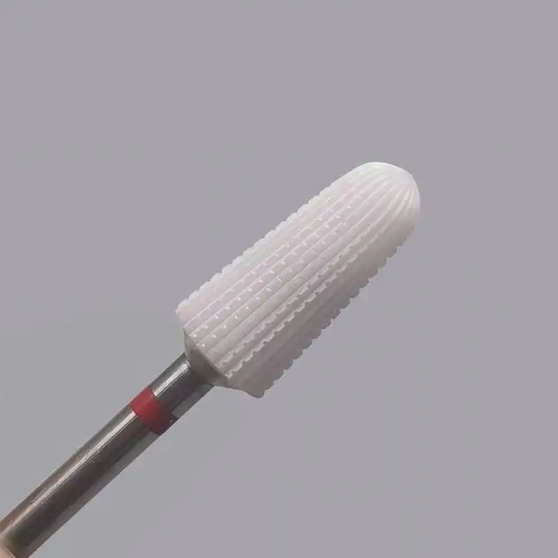 Ceramic 5 In 1 Nail Drill Bit Tapered Straight Cut Drill Bit Suitable for Acrylic Nail Glue 3/32" Shank-Drilling Machine 6