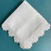 6 Pieces White Hemstitch Napkins Cocktail Napkin For Party Wedding Lace Napkin Table Cloth Linen Napkins Cotton Napkin 6