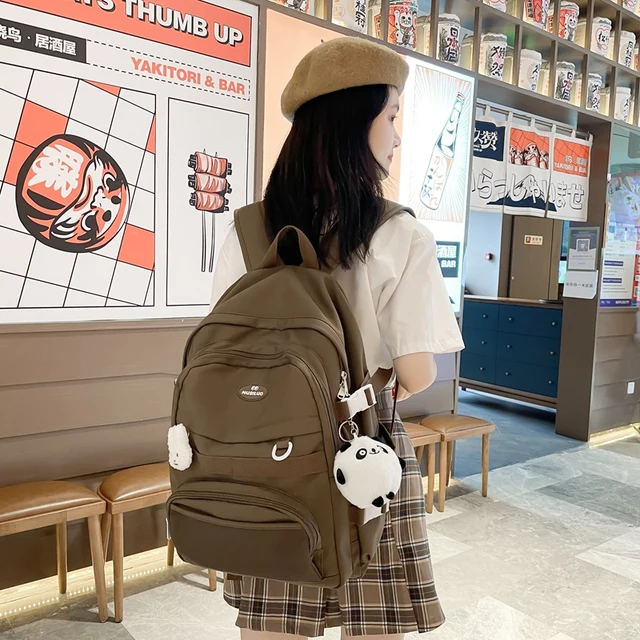 Mochila escolar clásica para mujer, bolso de compras diario, mochilas  escolares para niña - AliExpress